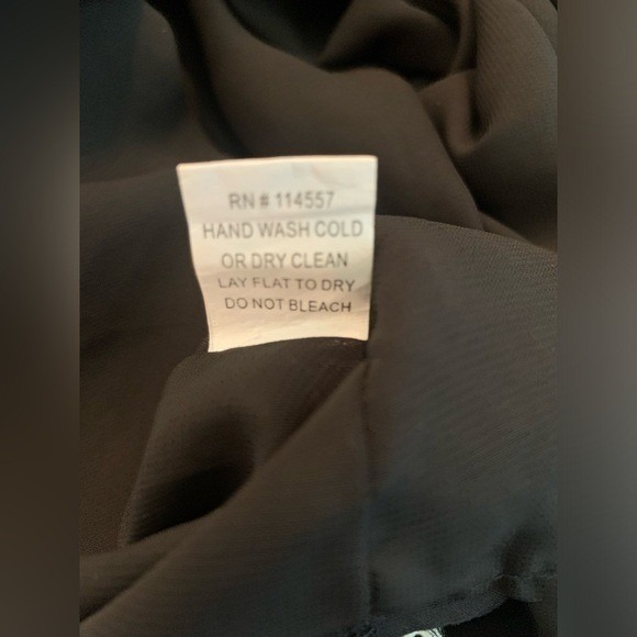 Theme Embroidered Scoopneck Black Lined Cotton‎ Shift Dress Women's Size Small - Picture 10 of 10